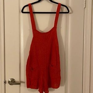 Free people red romper